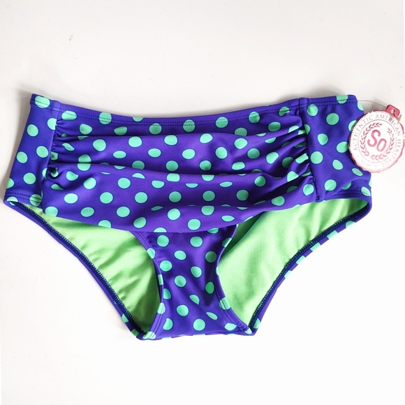 SO Bikini Bottom Polkadot Size Small - Picture 1 of 7